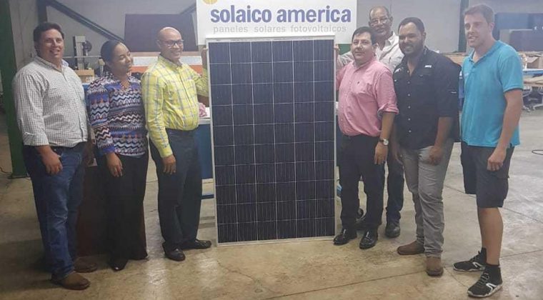 Primer Panel Solar Fotovoltaico fabricado en Republica Dominicana por Solaico América