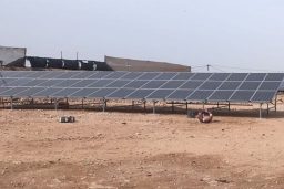 First photovoltaic installation of "Solaico, photovoltaic solar panels" in El Aaiún (Western Sahara).